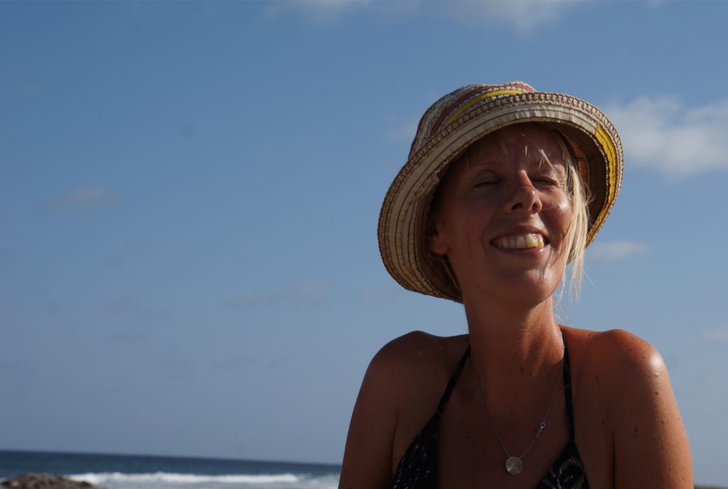 eelke in de zon op Bonaire